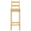 vidaXL 5 részes tömör fenyőfa bárszett