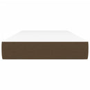 vidaXL sötétbarna szövet zsebrugós ágymatrac 120 x 190 x 20 cm