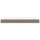 vidaXL tópszínű szövet zsebrugós ágymatrac 120 x 190 x 20 cm