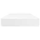 vidaXL fehér műbőr zsebrugós ágymatrac 120x190x20 cm
