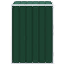 vidaXL zöld acél kerekes szemetes tároló 1 szemeteskukához 72 x 81 x 115 cm