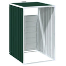 vidaXL zöld acél kerekes szemetes tároló 1 szemeteskukához 72 x 81 x 115 cm