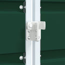 vidaXL zöld acél kerekes szemetes tároló dupla tárolókhoz 138 x 79 x 117 cm