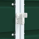 vidaXL zöld acél kerekes szemetes tároló 3 szemeteskukához 216 x 81 x 115 cm