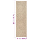 vidaXL ZIZUR juta hatású beltéri és kültéri szőnyeg 80x250 cm