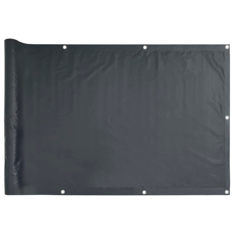 vidaXL antracitszürke PVC belátás elleni erkélyparaván 500x75 cm