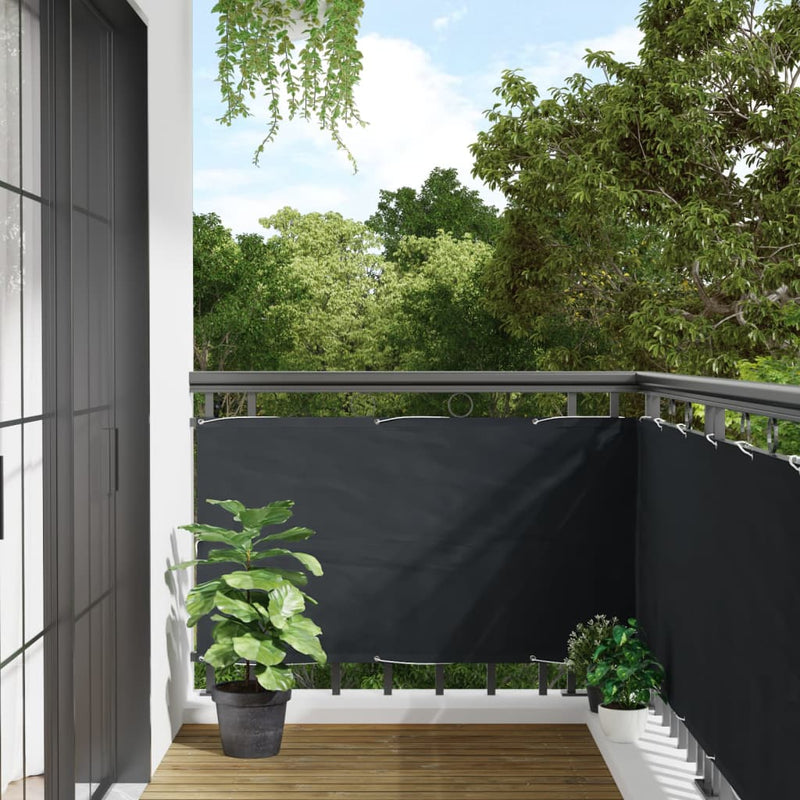 vidaXL antracitszürke PVC belátás elleni erkélyparaván 500x75 cm