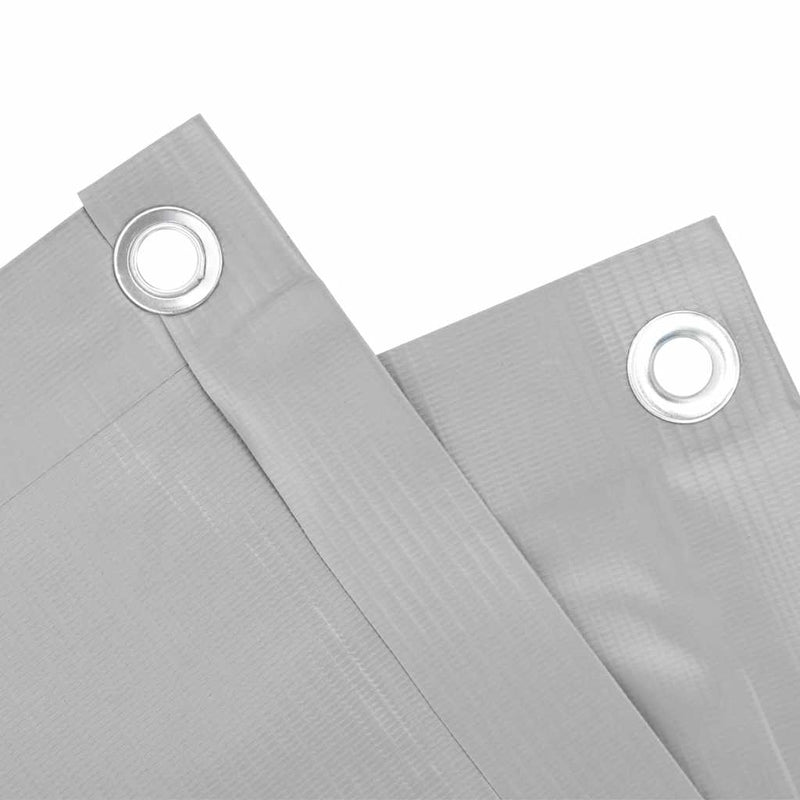 vidaXL szürke PVC belátás elleni erkélyparaván 400x75 cm