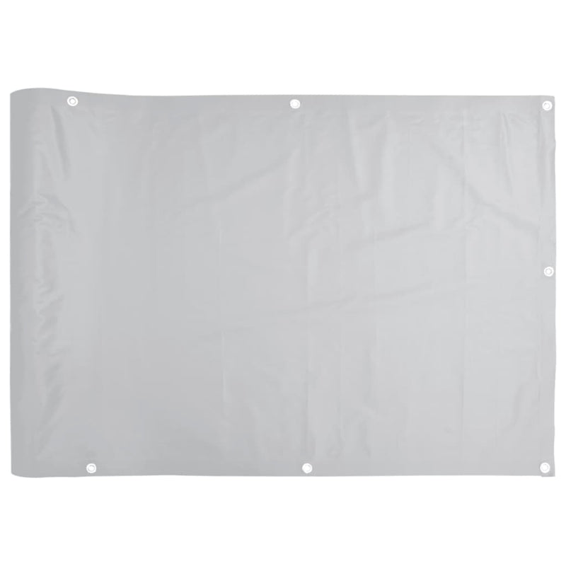 vidaXL szürke PVC belátás elleni erkélyparaván 600x75 cm