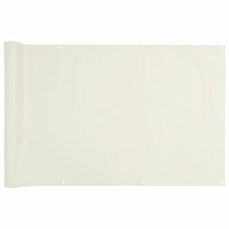 vidaXL fehér PVC belátás elleni erkélyparaván 700x75 cm