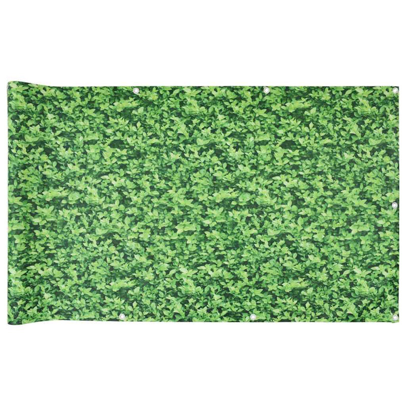 vidaXL zöld növénymintás PVC belátás elleni erkélyparaván 800x75 cm