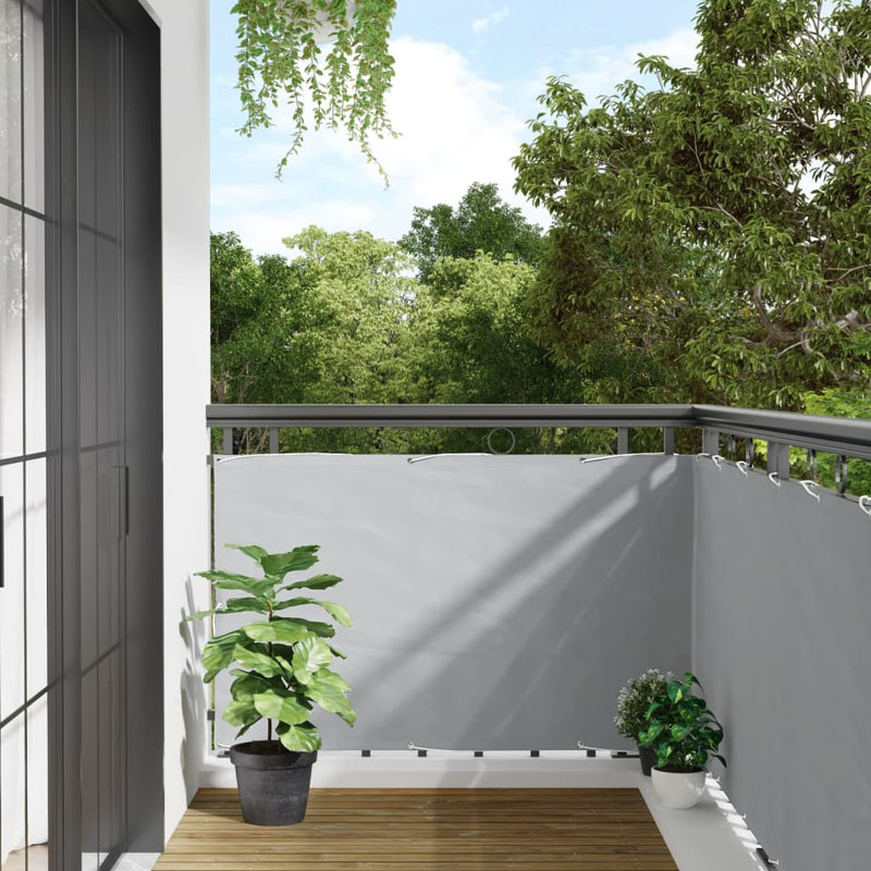vidaXL szürke PVC belátás elleni erkélyparaván 400x90 cm