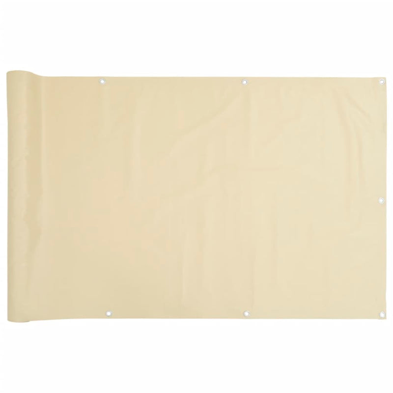 vidaXL krémszínű PVC belátás elleni erkélyparaván 300x90 cm