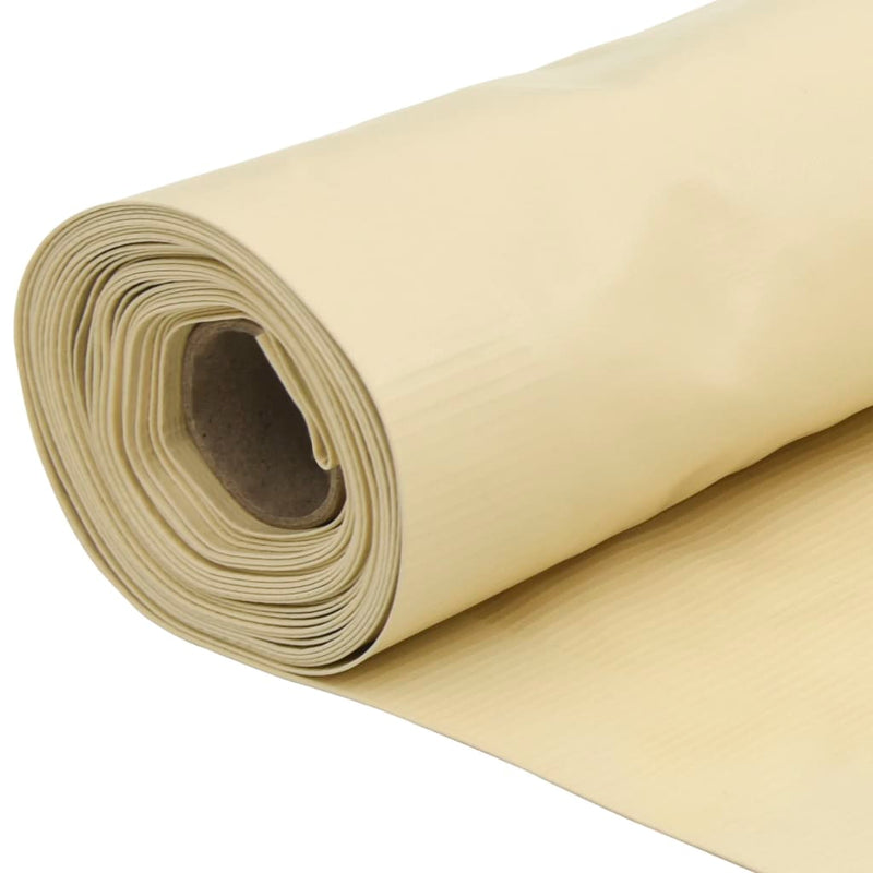 vidaXL krémszínű PVC belátás elleni erkélyparaván 400x90 cm