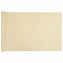 vidaXL krémszínű PVC belátás elleni erkélyparaván 500x90 cm