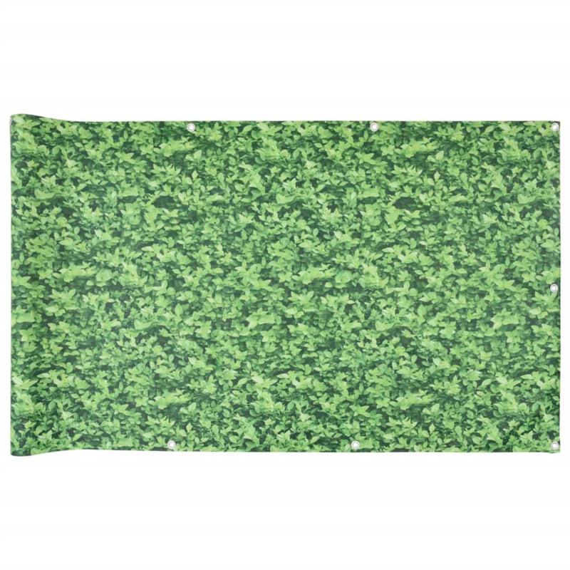 vidaXL zöld növénymintás PVC belátás elleni erkélyparaván 600x90 cm