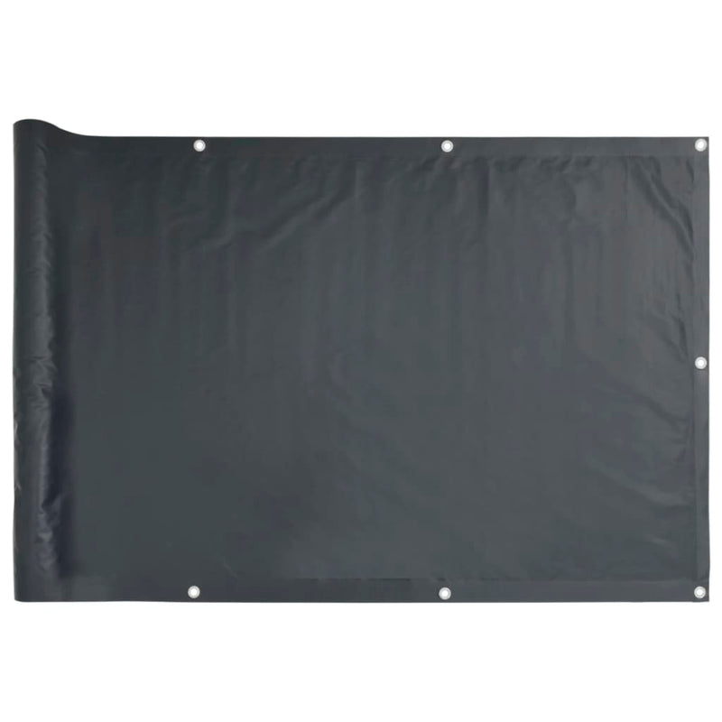 vidaXL antracitszürke PVC belátás elleni erkélyparaván 400x120 cm