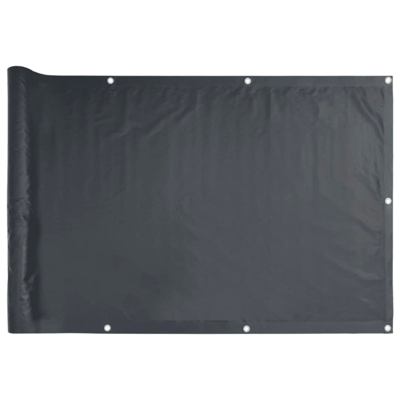vidaXL antracitszürke PVC belátás elleni erkélyparaván 600x120 cm