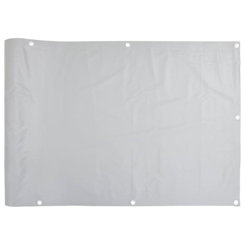 vidaXL szürke PVC belátás elleni erkélyparaván 1000x120 cm