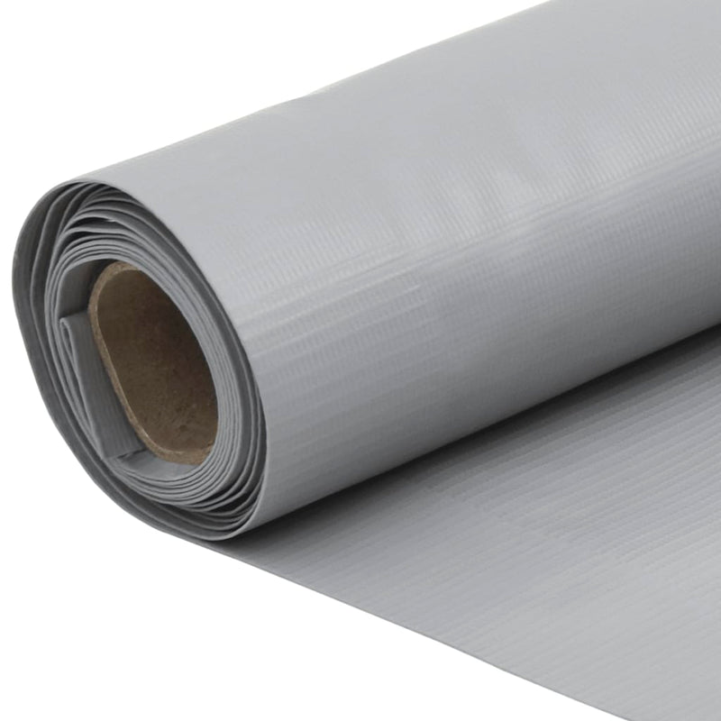 vidaXL szürke PVC belátás elleni erkélyparaván 1000x120 cm