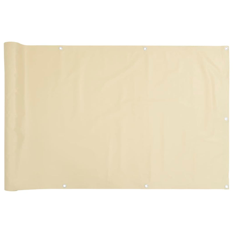 vidaXL krémszínű PVC belátás elleni erkélyparaván 700x120 cm