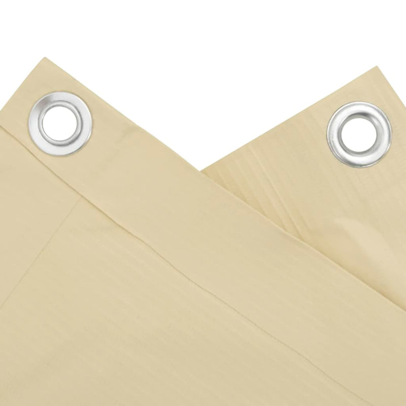 vidaXL krémszínű PVC belátás elleni erkélyparaván 700x120 cm