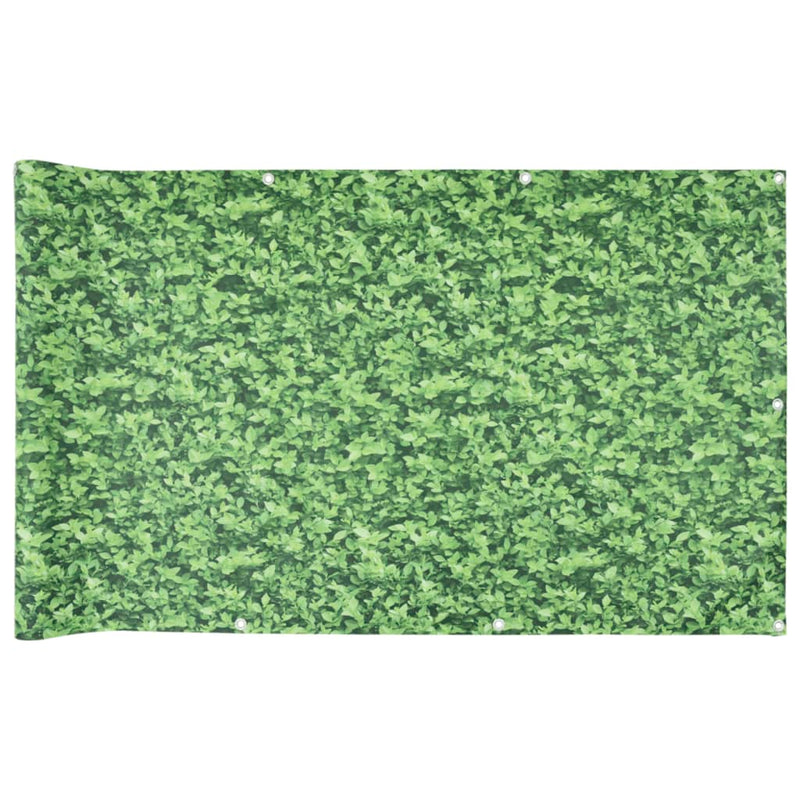 vidaXL zöld növénymintás PVC belátás elleni erkélyparaván 500x120 cm