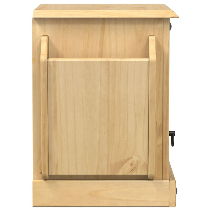 vidaXL Corona tömör fenyőfa éjjeliszekrény 45x35x47,5 cm