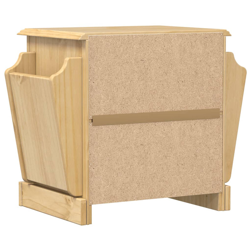 vidaXL Corona tömör fenyőfa éjjeliszekrény 45x35x47,5 cm
