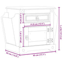 vidaXL Corona tömör fenyőfa éjjeliszekrény 45x35x47,5 cm