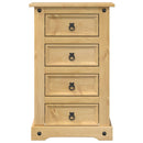 vidaXL Corona tömör fenyőfa éjjeliszekrény 53x39x84cm