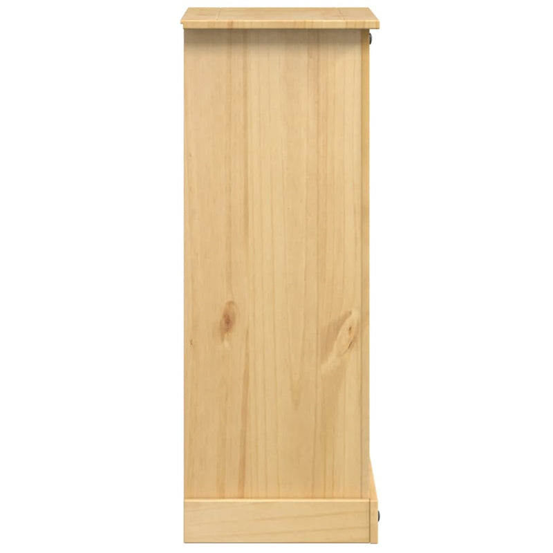 vidaXL Corona tömör fenyőfa éjjeliszekrény 53x39x103 cm