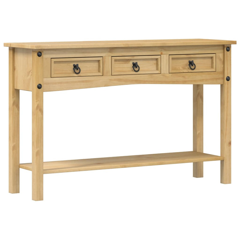vidaXL Corona tömör fenyőfa konzolasztal 114 x 34,5 x 73 cm