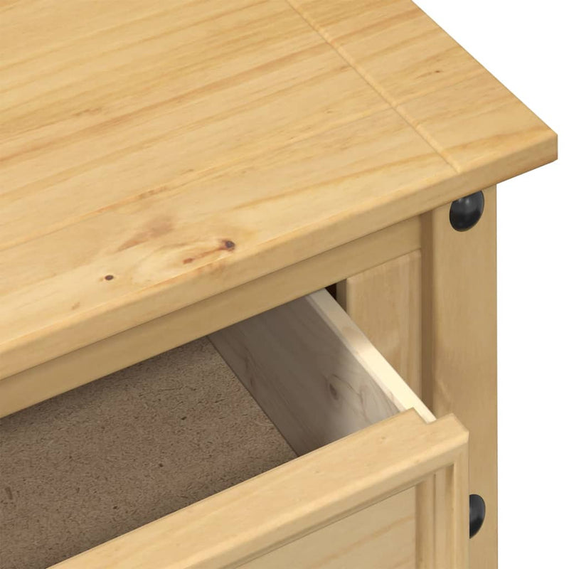 vidaXL Corona tömör fenyőfa konzolasztal 114 x 34,5 x 73 cm