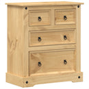 vidaXL Corona tömör fenyőfa komód 80x43x91 cm
