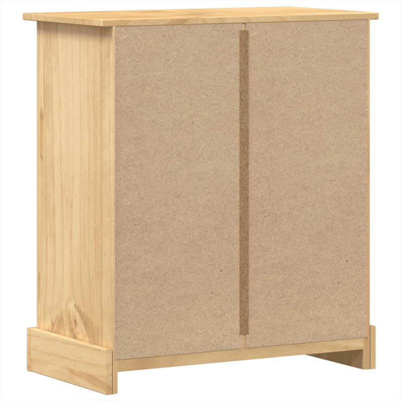 vidaXL Corona tömör fenyőfa komód 80x43x91 cm