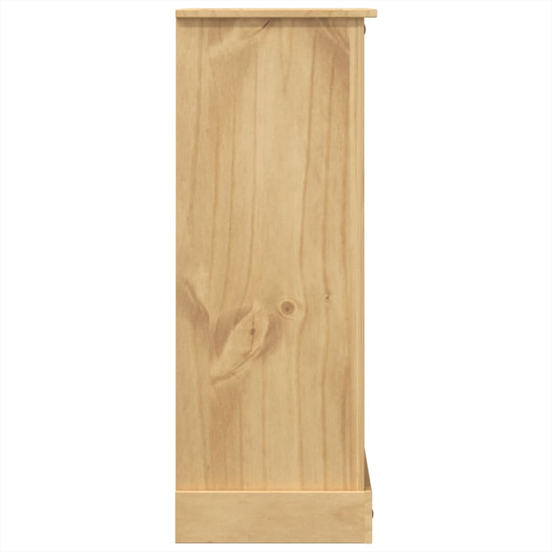 vidaXL Corona tömör fenyőfa komód 80 x 43 x 114 cm