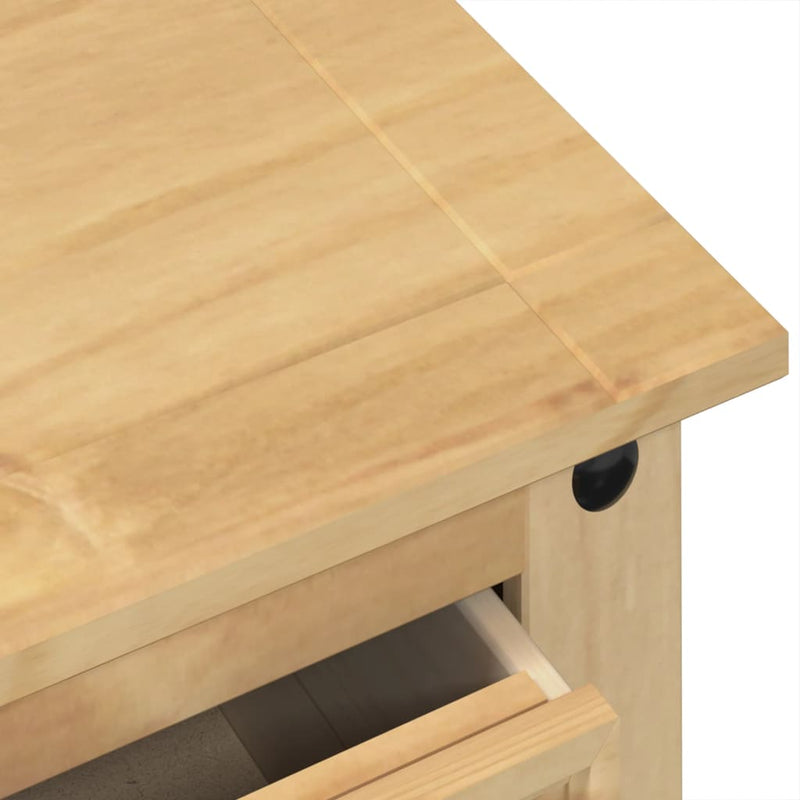 vidaXL Corona tömör fenyőfa komód 80 x 43 x 114 cm