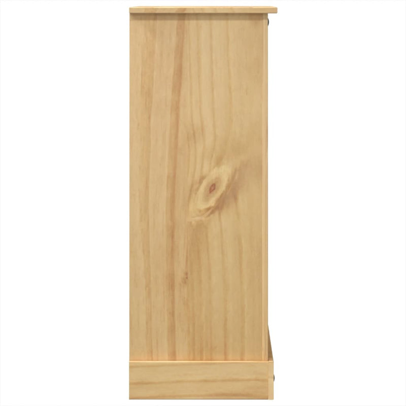 vidaXL Corona tömör fenyőfa komód 80 x 43 x 114 cm