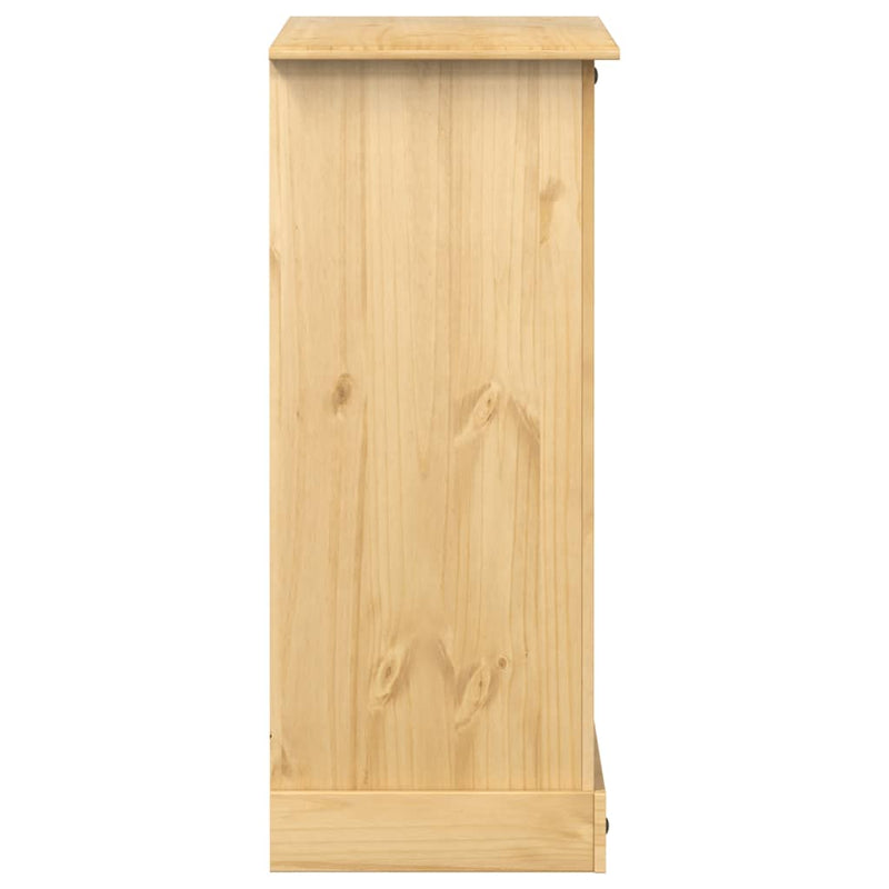 vidaXL Corona tömör fenyőfa komód 92x48x114 cm