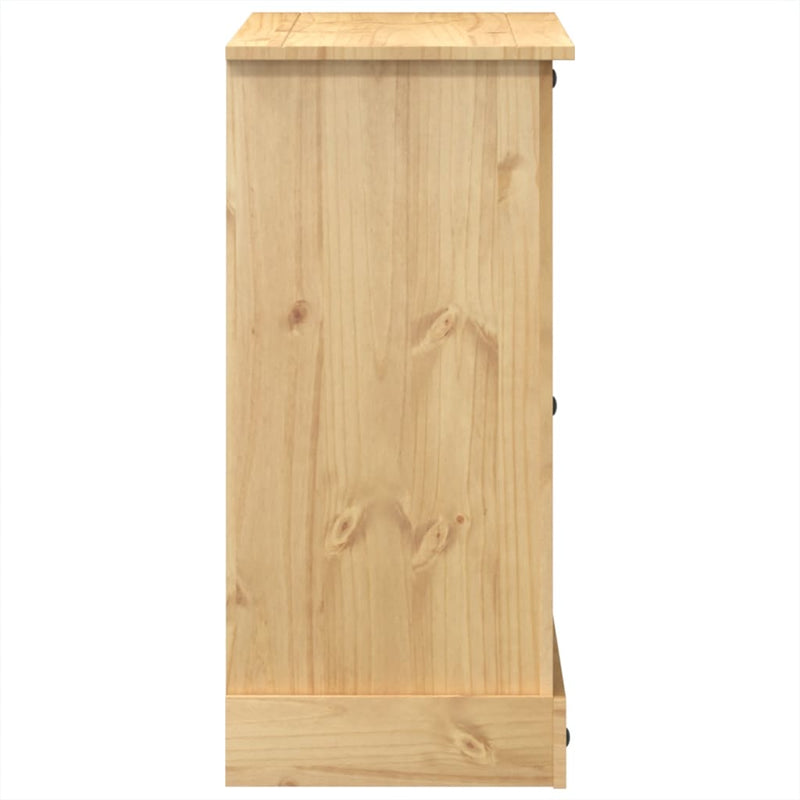 vidaXL Corona tömör fenyőfa komód 110x43x91 cm