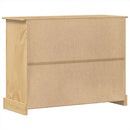 vidaXL Corona tömör fenyőfa komód 112x48x91 cm