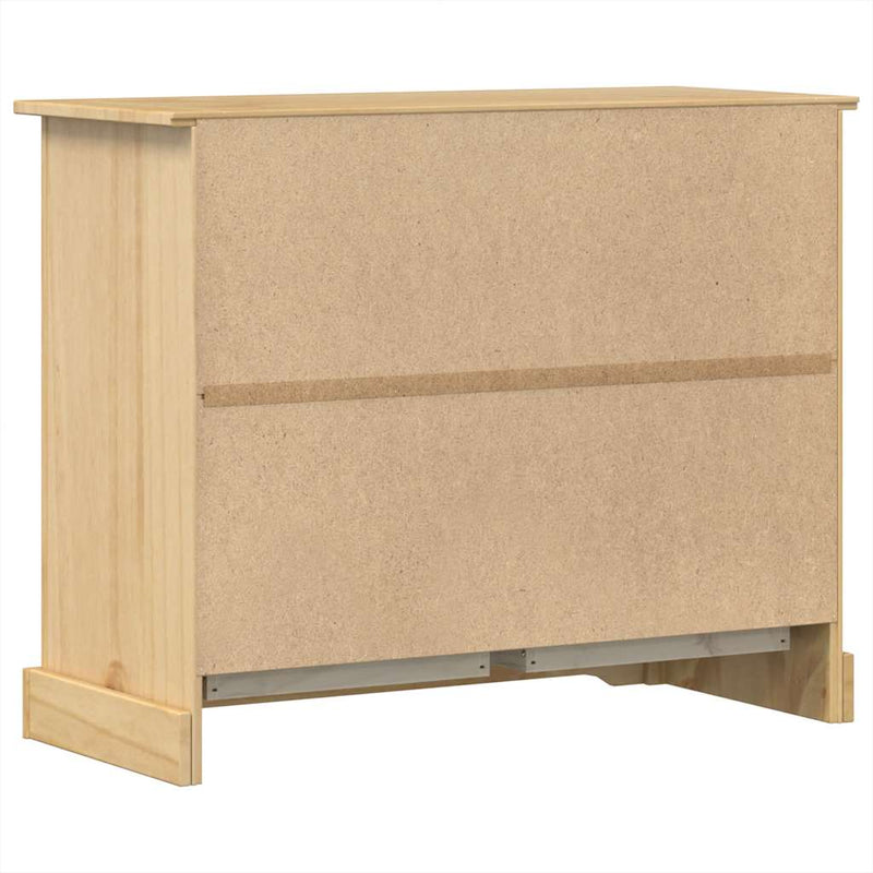 vidaXL Corona tömör fenyőfa komód 101x45x82 cm
