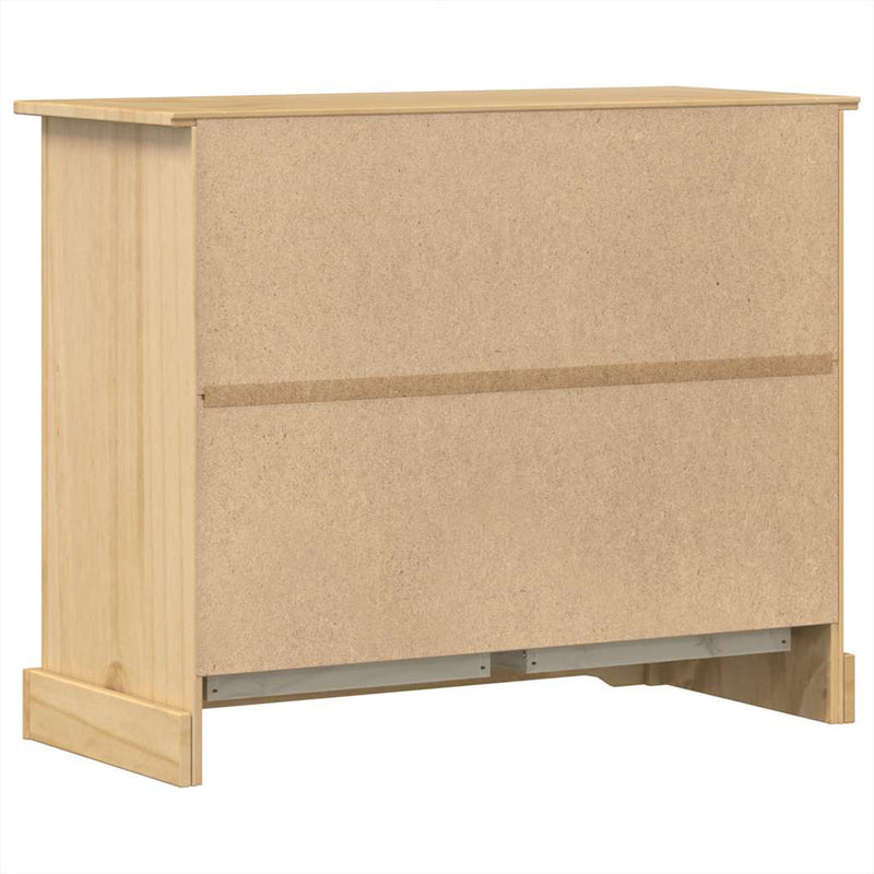 vidaXL Corona tömör fenyőfa komód 101x45x82 cm