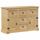 vidaXL Corona tömör fenyőfa tálalószekrény 112 x 40 x 75 cm