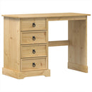 vidaXL Corona tömör fenyőfa fésülködőasztal 104 x 47 x 75 cm