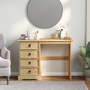 vidaXL Corona tömör fenyőfa fésülködőasztal 104 x 47 x 75 cm