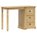 vidaXL Corona tömör fenyőfa fésülködőasztal 110x47x75 cm