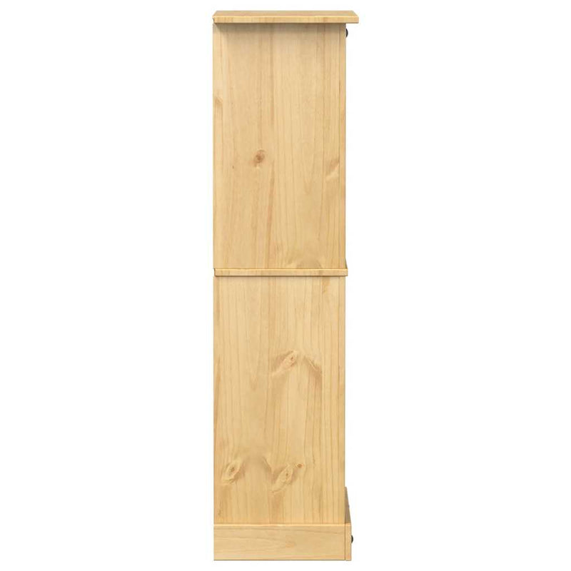 vidaXL Corona tömör fenyőfa bortartó 56x35x134,5 cm