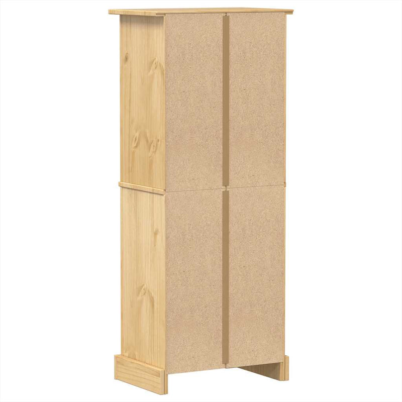 vidaXL Corona tömör fenyőfa bortartó 56x35x134,5 cm